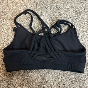 athleta sports bra black size medium